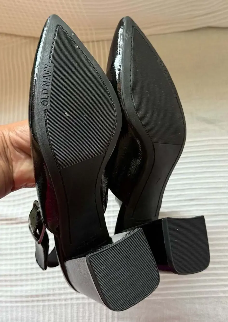 Old Navy Slingback Heel Size 7 Black Patent